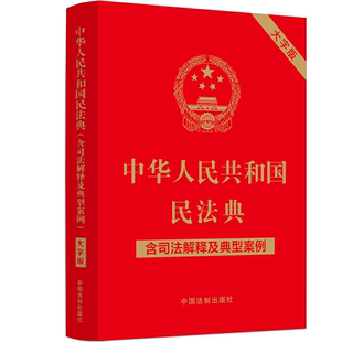 社 法律 9787521631425 中华人民共和国民法典 中国法制出版 大字版