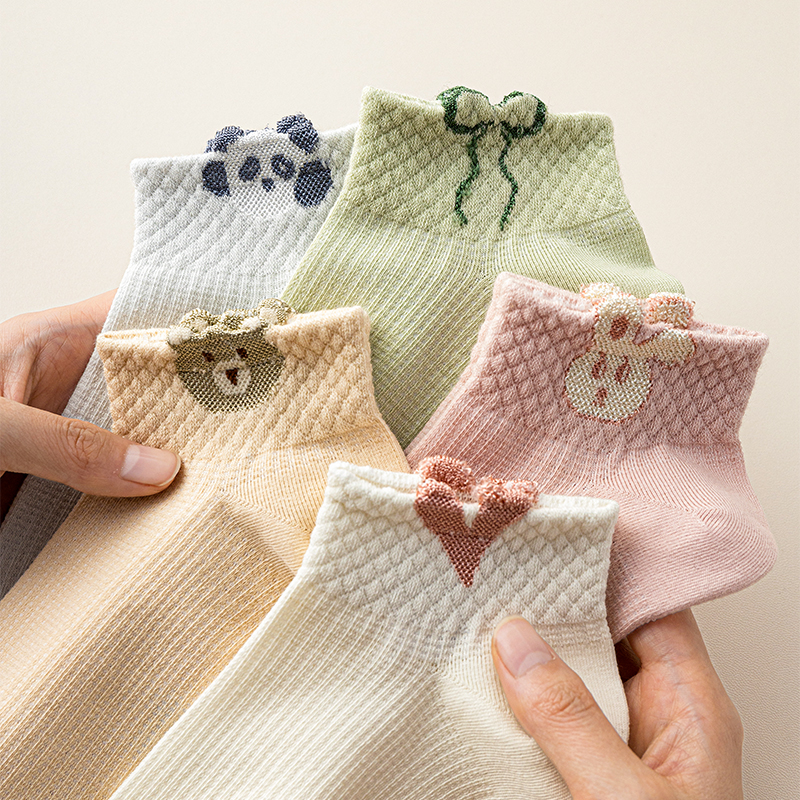 【臭脚包退】纯棉防臭可爱风短袜