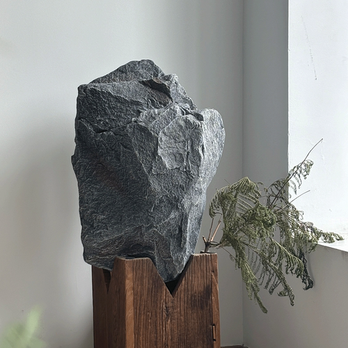 仿真pu石搭配庭院大石头摆件饰品