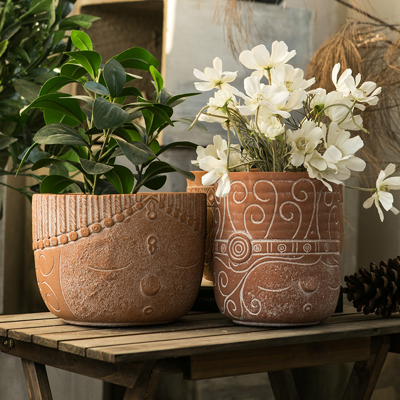 北欧风复古水泥花盆创意花盆