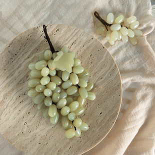 北欧风创意玉石葡萄装 饰摆件挂饰高级感玄关入户茶几酒柜创意家居