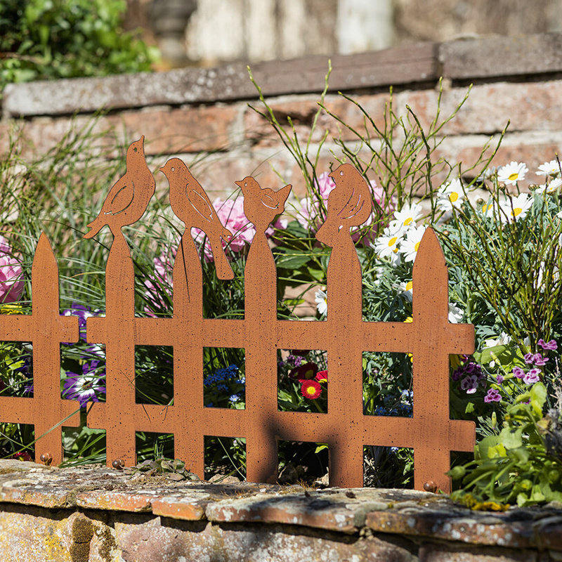 欧式铁艺花栅栏小篱笆小鸟围栏