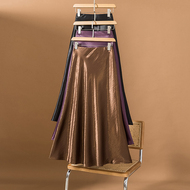 大码女装新款韩系女装高级显瘦丝光立裁缎面设鱼尾包臀半身裙