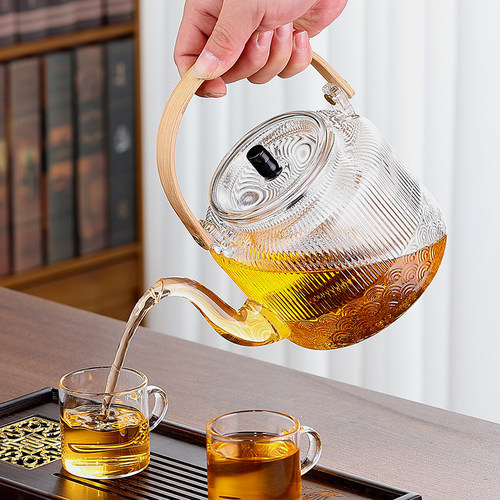 玻璃煮茶壶家用耐高温电陶炉烧水泡茶壶明火专用煮茶器茶具养生壶