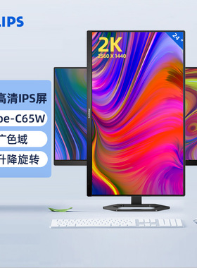 飞利浦24E1N5600E 24英寸2K显示器IPS屏75Hz电竞屏幕升降旋转窄边