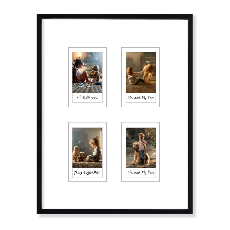 拍立得相框摆台3寸照片展示架彩虹相纸即影即有相架多孔卡纸画框