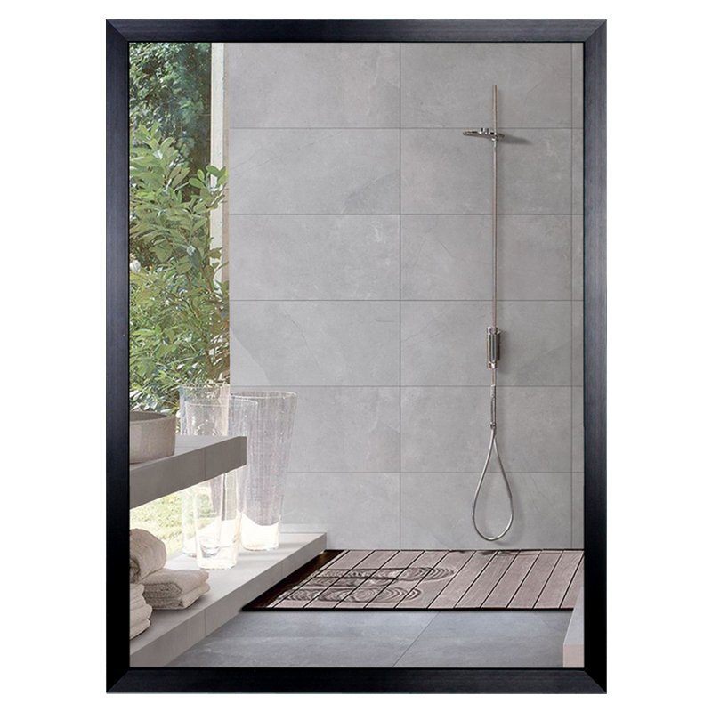 定制拉丝铝合金镜子壁挂相框架穿衣镜边框挂墙洗手台卫生间防水框