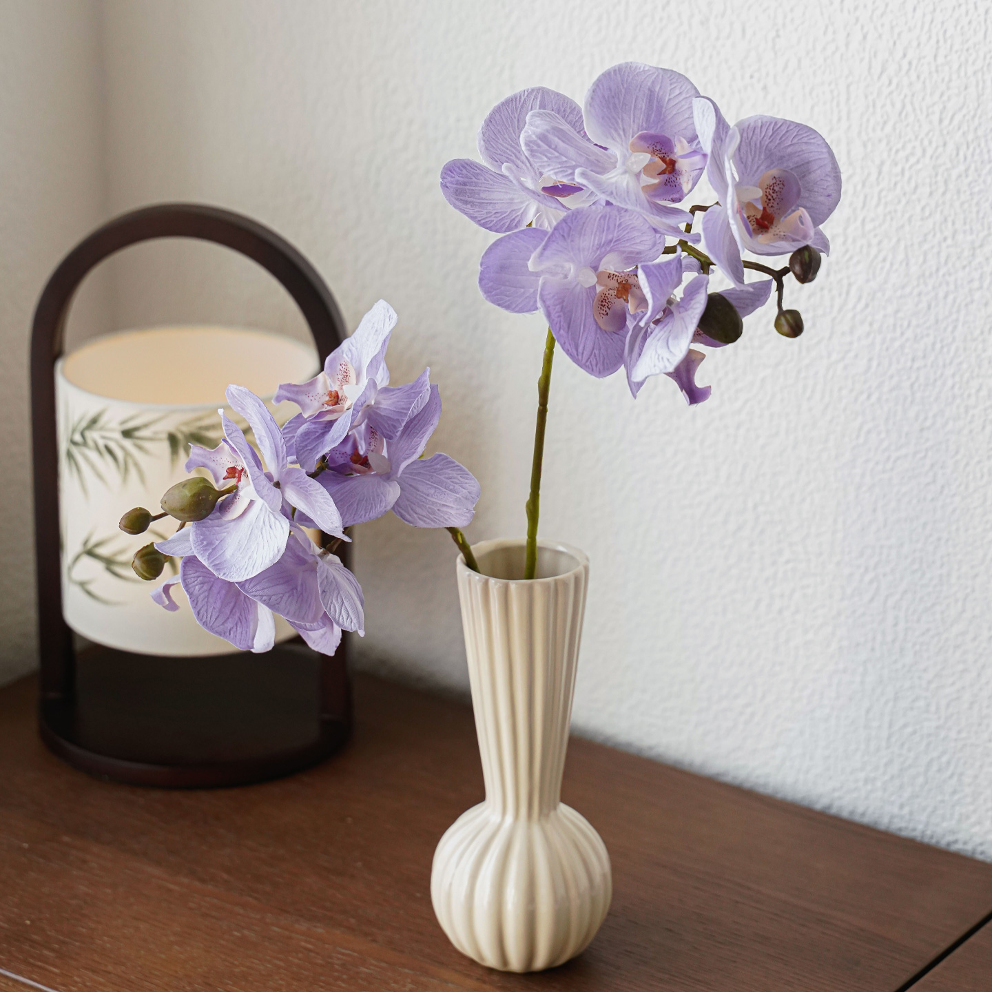 高级感纹理蝴蝶兰仿真花单枝假花摆设客厅餐桌样板间装饰花卉插花