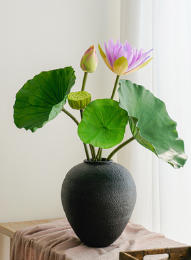 荷花仿真花新中式莲花花束