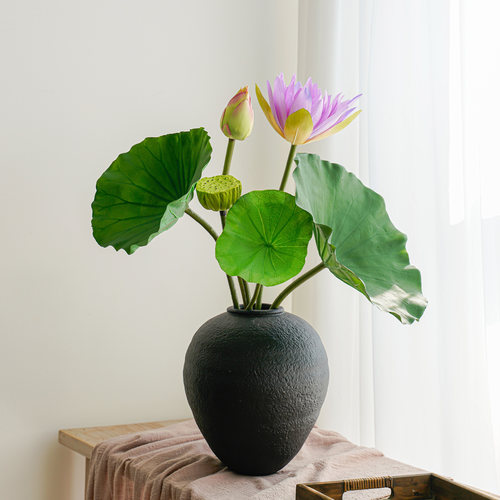 荷花仿真花新中式莲花花束