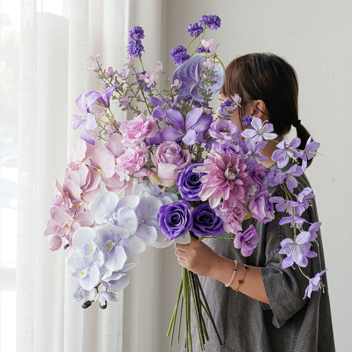 仿真绿植花艺摆件餐桌花摆花图片