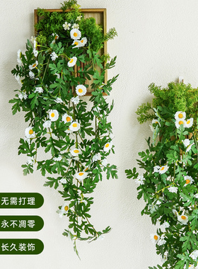 网红仿真绿植墙面假花装饰