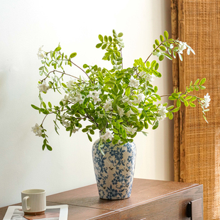 洋槐花仿真花客厅餐桌植物仿生绿植干花假花摆设装饰花艺插花摆件