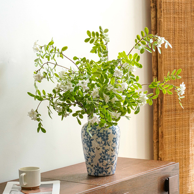 洋槐花仿真花客厅餐桌植物仿生绿植干花假花摆设装饰花艺插花摆件
