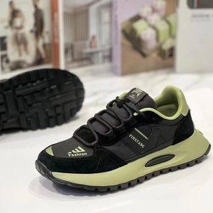 SDW9856春夏新款轻便韩版潮流运动老爹鞋休闲青年系带网面男鞋