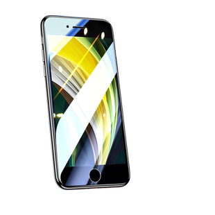 适用苹果se2钢化膜iphonese2手机膜全屏全覆盖se2代全包无白边二代iphone软边全包边蓝光护眼高清防摔保护膜