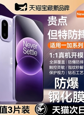 Newyu适用一加ace3钢化膜ace6T一加turbo6手机膜6V新款15全ace2pro屏v12防窥陶瓷oneplus9水凝全胶防摔保护贴