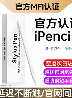 适用iPad电容笔苹果pencil触控笔iPad11代手写笔一代pencil2代iPadair7平板2025新款触屏笔iPadPro平替防误触