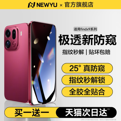 Newyu适用OPPO防偷窥超清水凝膜