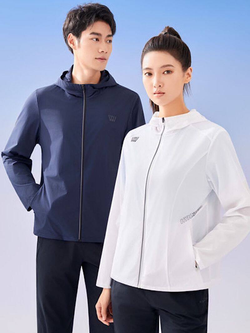 红一号夏季女爆冰连帽外套防晒服