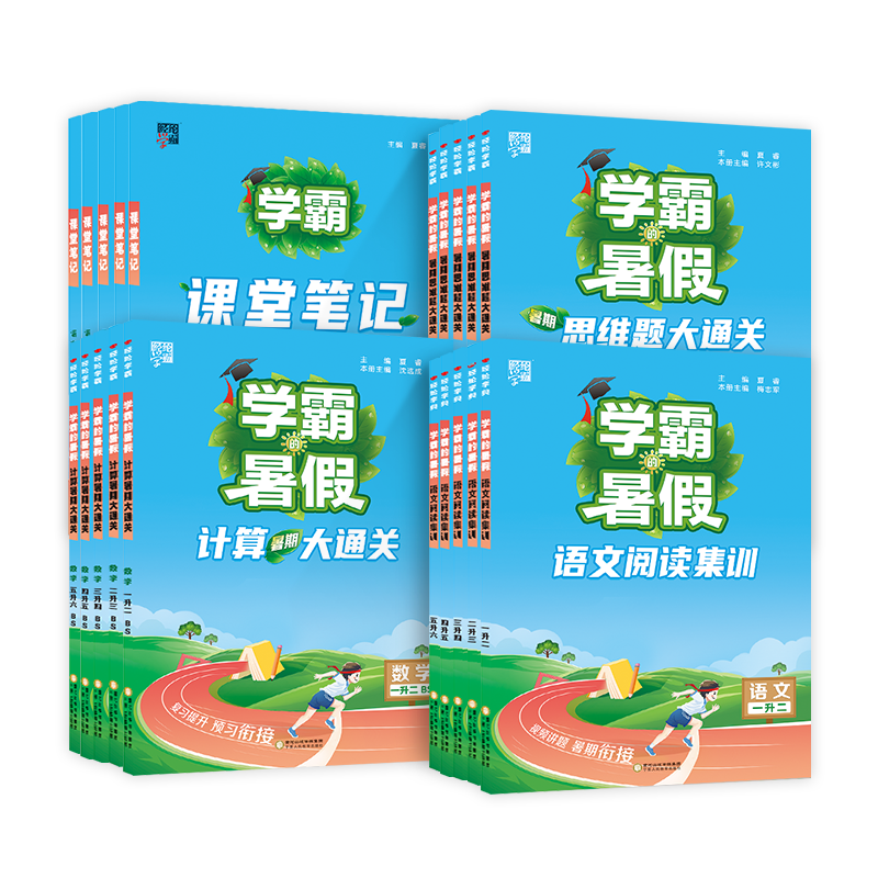 2026秋新版学霸暑假衔接作业一升二升三升四升五升六语文暑假阅读集训数学计算思维大通关全套人教版苏教北师大计算题专项天天练