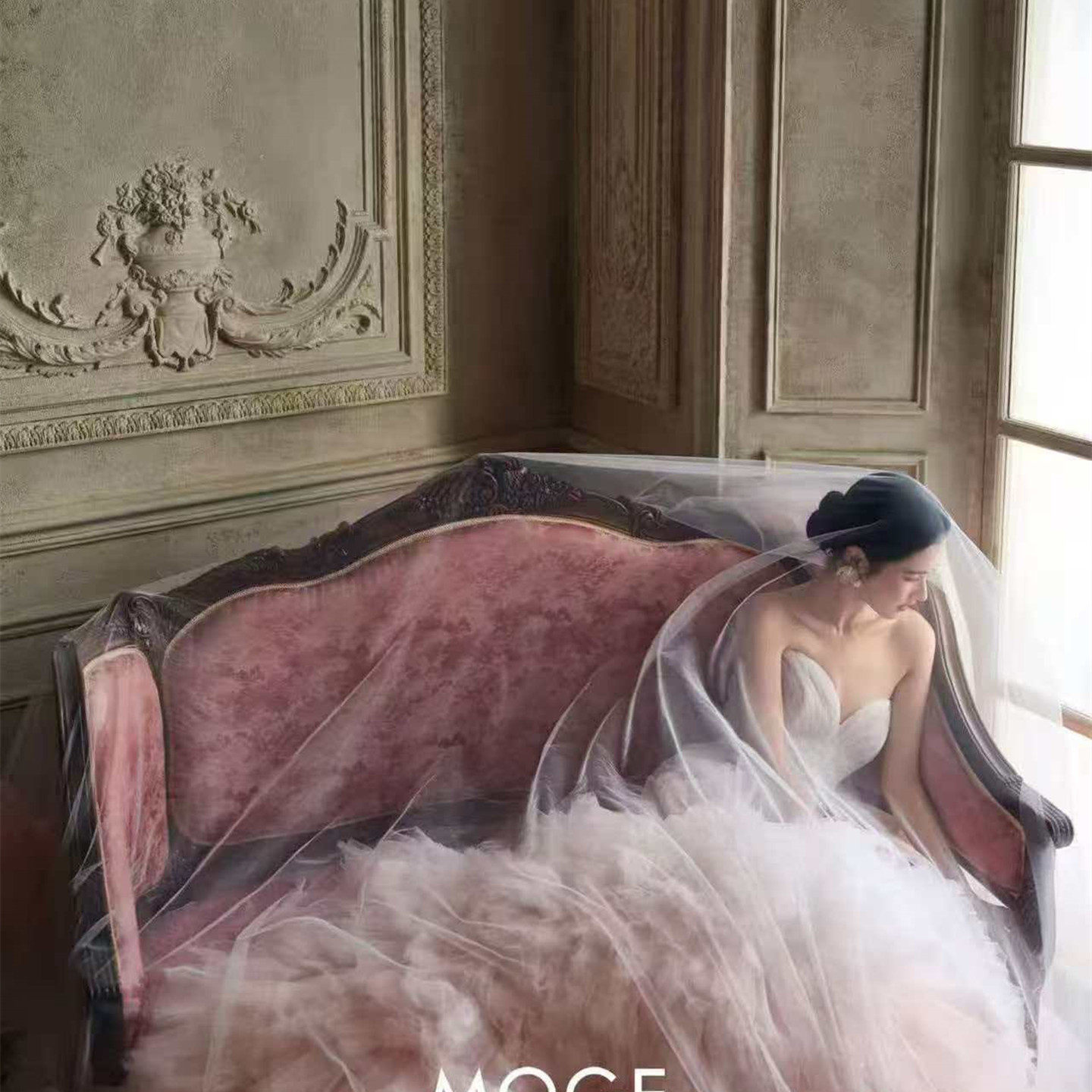 婚纱拍照写真实木美式法式复古沙发民宿影楼工作室摄影棚拍摄沙发