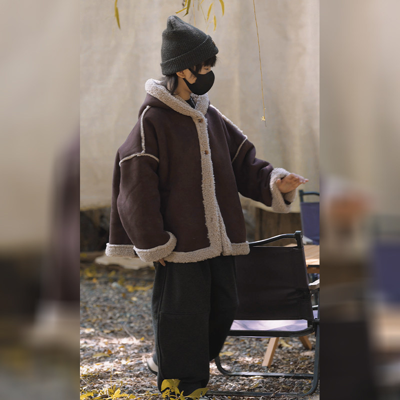 男童秋冬外套皮毛一体2024新款冬季男孩羊羔毛儿童加绒加厚冬装潮,童装/婴儿装/亲子装,普通外套,淘宝优惠券,粉丝福利购,淘宝优惠卷