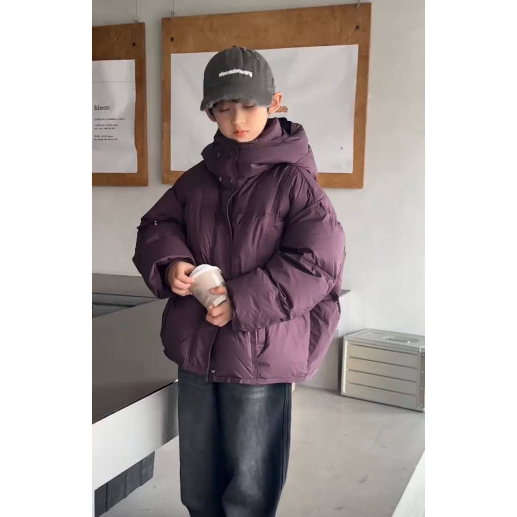 2025新款儿童羽绒服 暗紫色宽松连帽男童冬装,童装/婴儿装/亲子装,羽绒服,淘宝优惠券,粉丝福利购,淘宝优惠卷