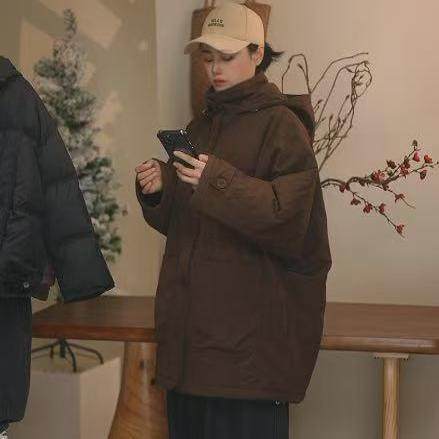 2014新年款亲子新款中长款派克服 加厚加绒休闲外套连帽秋冬洋气