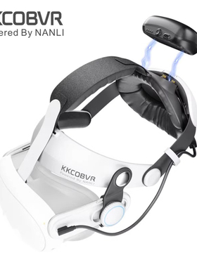 KKCOBVR Q3PRO适用于Quest3头戴带配件磁吸充电电池精英头戴光环