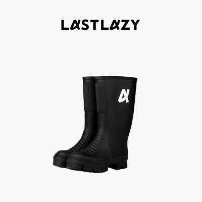 LASTLAZY潮奢高街雨靴阔筒厚底