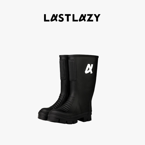 LASTLAZY潮奢高街雨靴阔筒厚底
