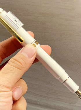 日本Platinum白金3776城堡白桂冠绿大型14K金 钢笔世纪 PNB-15000