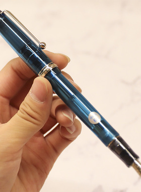 日本PILOT百乐74custom贵客透明松石绿酒红14K金尖钢笔墨水笔学生