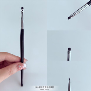 带盖子迷你小平头眼线刷眉刷眉骨精准遮瑕刷小号扁头软毛