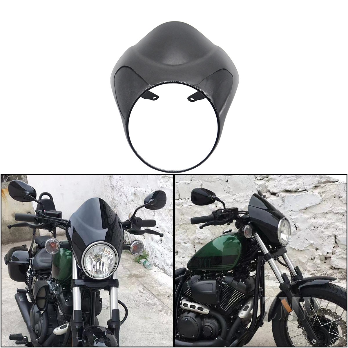 雅马哈大都会头罩yamaha bolt头罩xvs950整流罩大灯罩大灯盖