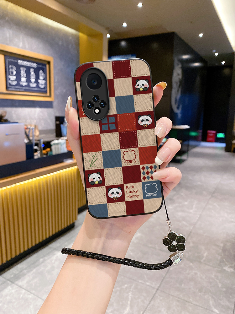 适用华为nova9pro手机壳2024皮纹格子nvoa8novα新款noⅴa7se女novo noⅴα七hinova nave4no5nva65G潮nora