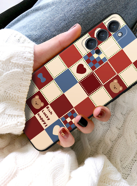 浮雕格子适用opporeno4手机壳reno4es oρporeno新款ren0reon2男opρo oopp潮opρoreno3女re4个性