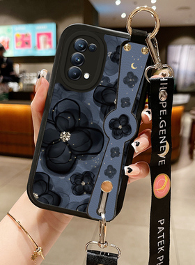 花朵小羊皮适用opporeno6手机壳opρoreno5pro新款0pporeno4opp0ren02女opreno3reon5k opop8poop7oppi6oppe