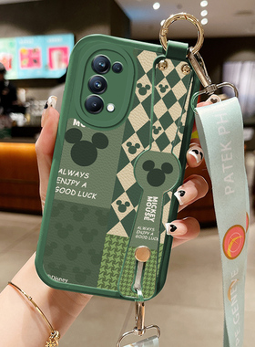 米奇小羊皮适用opporeno6手机壳opρoreno5pro新款0pporeno4opp0ren02女opreno3reon5k opop8poop7oppi6oppe