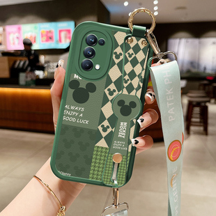 米奇小羊皮适用opporeno6手机壳opρoreno5pro新款0pporeno4opp0ren02女opreno3reon5k opop8poop7oppi6oppe