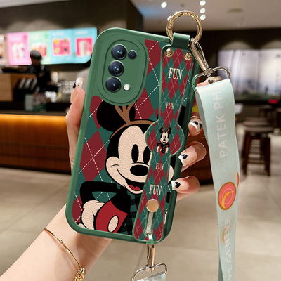 米奇小羊皮适用opporeno6手机壳opρoreno5pro新款0pporeno4opp0ren02女opreno3reon5k opop poop oppi oppe