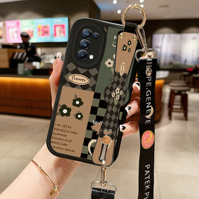 小羊皮Reno10斜挎手机壳