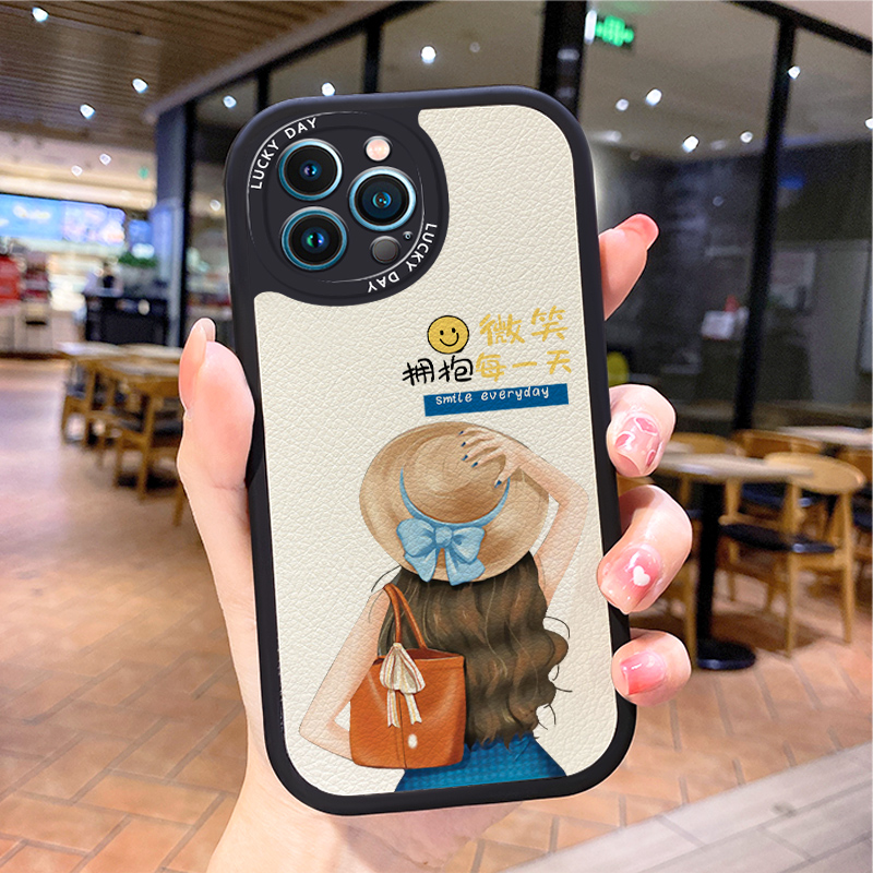 小羊皮适用苹果13promax手机壳iphone12pm新款16pro挂绳ihpnoexs网红pmax男11女iphon14iphnoe6ipone7潮8x15