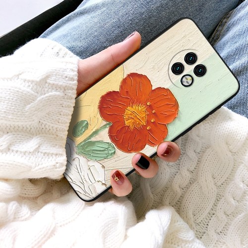 浮雕油画花适用红米note9pro手机壳nont8pro note9pr0新款5G小米not9por redmint7女n0te9p潮nte9pr0 nate9t