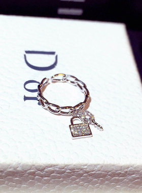 链条开口戒指潮小众ins设计简约