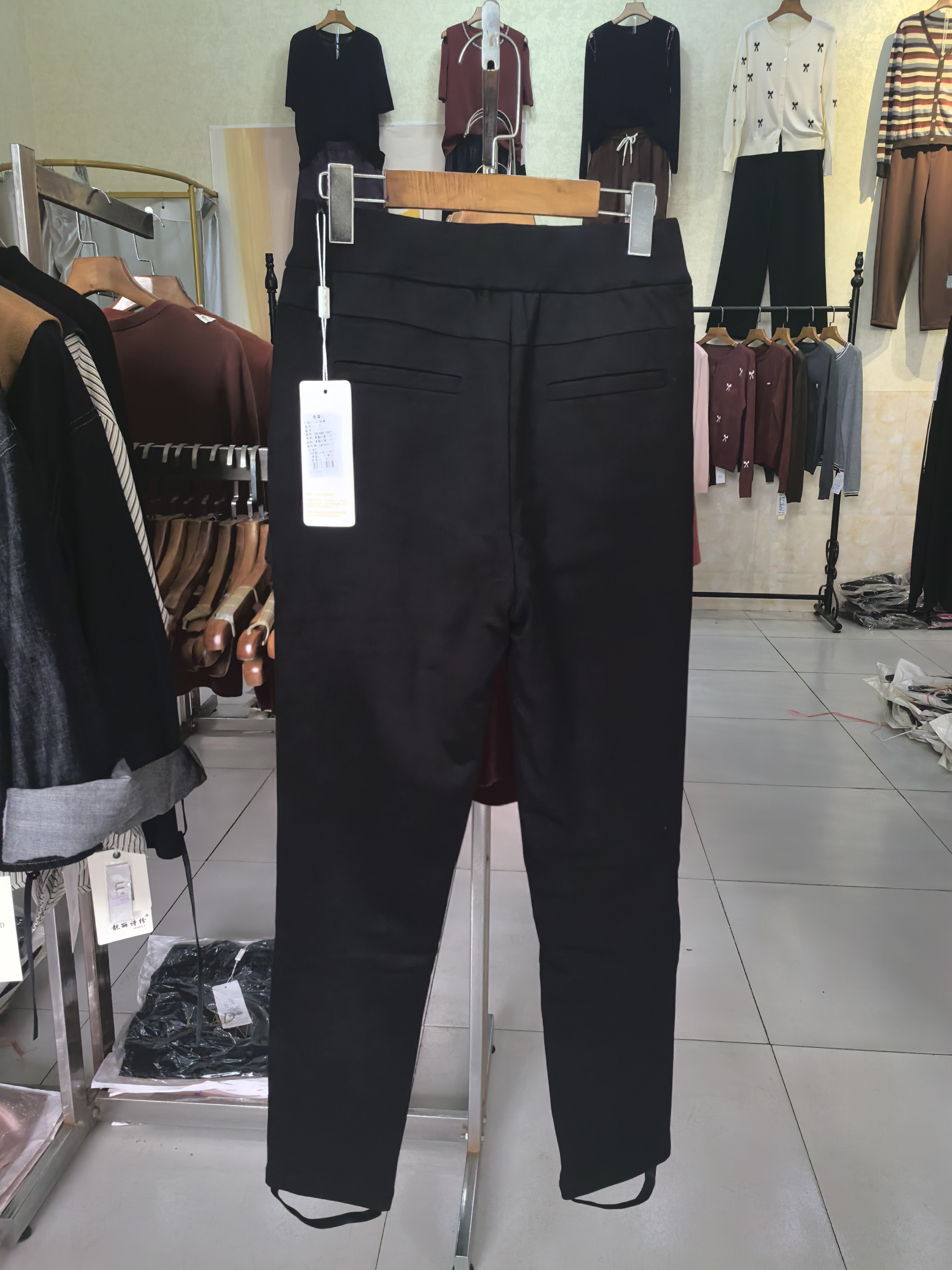 清仓羽绒裤夏虞人春秋奥莱专柜正品裤KT5981UN黑色