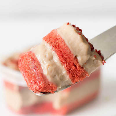 暖小橘草莓轻食魔芋蛋糕可定制无糖0油低脂低卡0卡糖无蔗糖甜品