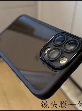 适用OPPOA2m手机壳A1Pro带镜头膜一体FindX7简约X6半透明黑色A97全包K11X高透软硅胶K7男女款A96纯色A93s/A72