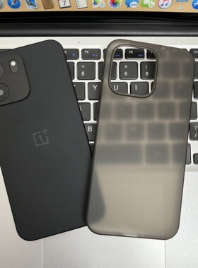 【薄如裸机，0.4mm就像没戴壳】适用一加Ace6手机壳OnePlusACE6T简约商务男士款磨砂半透黑色耐脏不沾指纹女